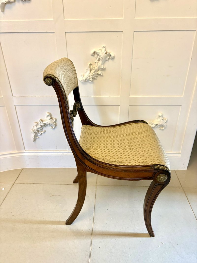 Exhibition Quality Set Of Eight Antique Regency Mahogany Dining Chairs - Image 12